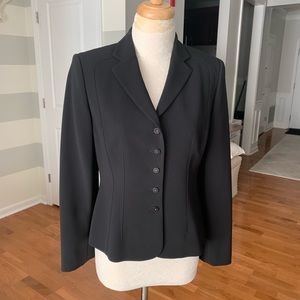 Ann Taylor Suit Jacket Coat, Black, Size 6P